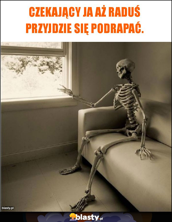 Czekający ja aż raduś przyjdzie się podrapać.