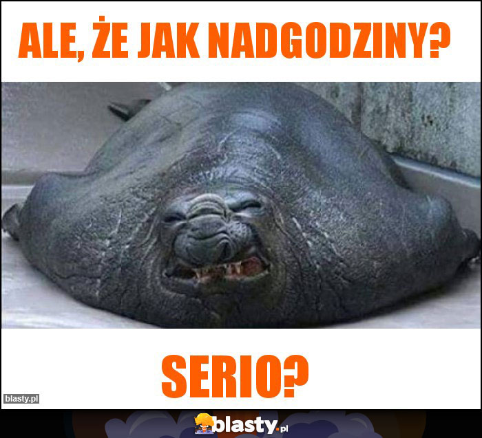 Ale, że jak nadgodziny?