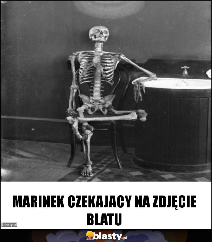 MARINEK CZEKAJACY NA ZDJĘCIE BLATU