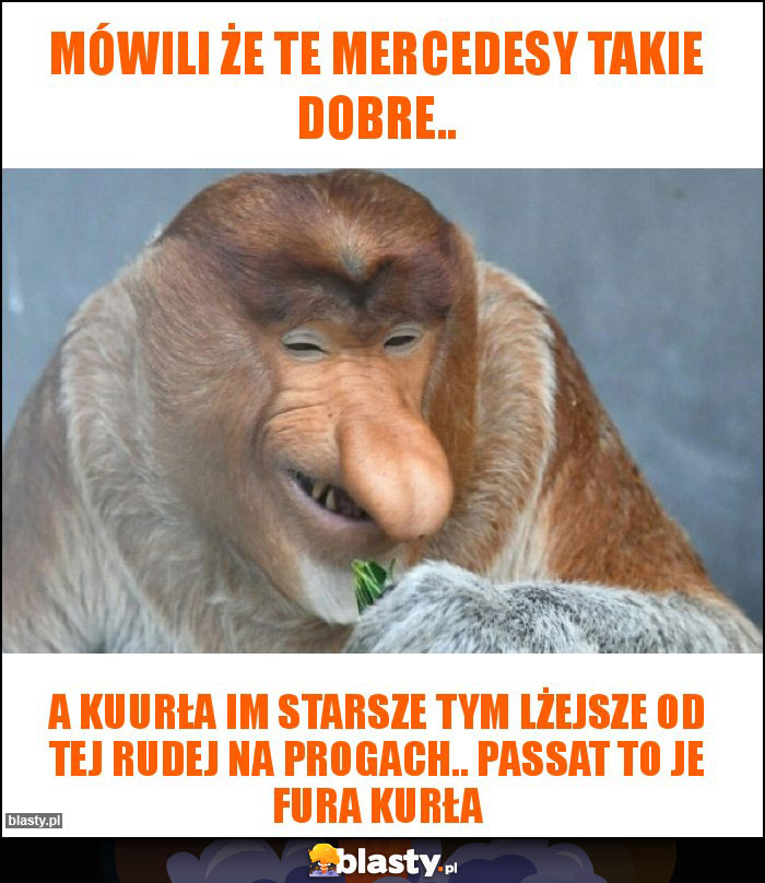 Mówili że te mercedesy takie dobre..