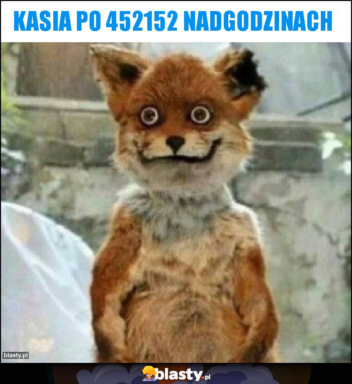 Kasia po 452152 nadgodzinach