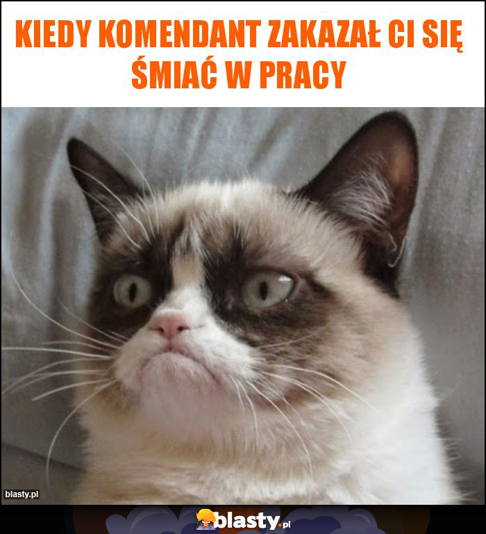 Kiedy komendant zakazał ci się śmiać w pracy