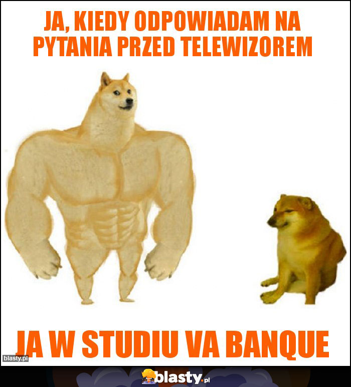 Ja, kiedy odpowiadam na pytania przed telewizorem