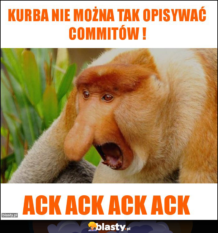 Kurba nie można tak opisywać commitów !