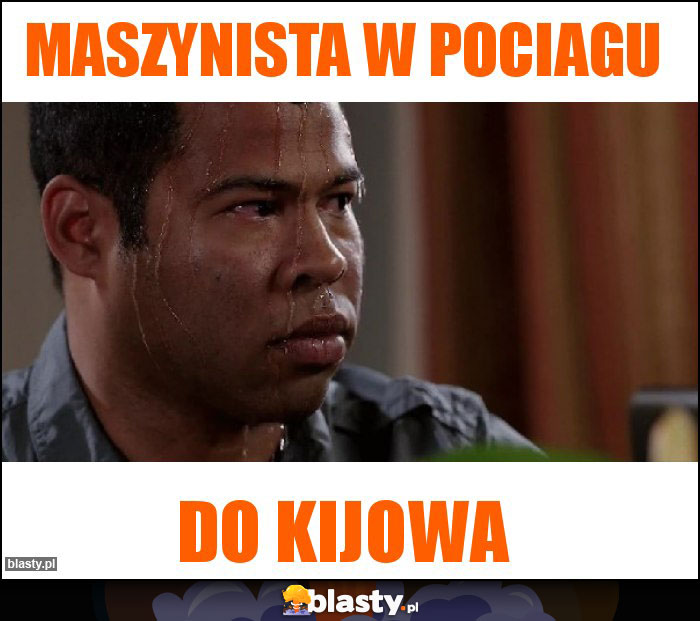 Maszynista w pociagu