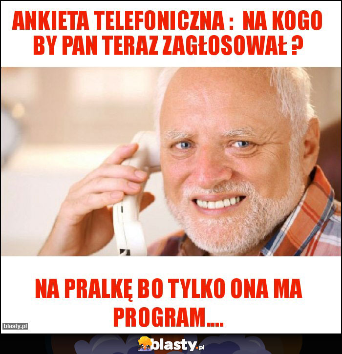 Ankieta telefoniczna :  na kogo by pan teraz zagłosował ?