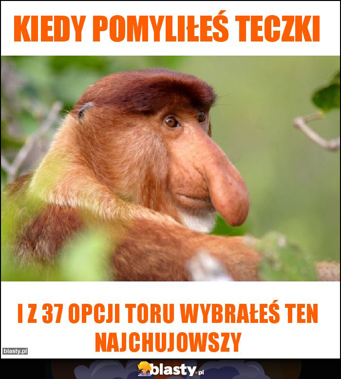 Kiedy pomyliłeś teczki