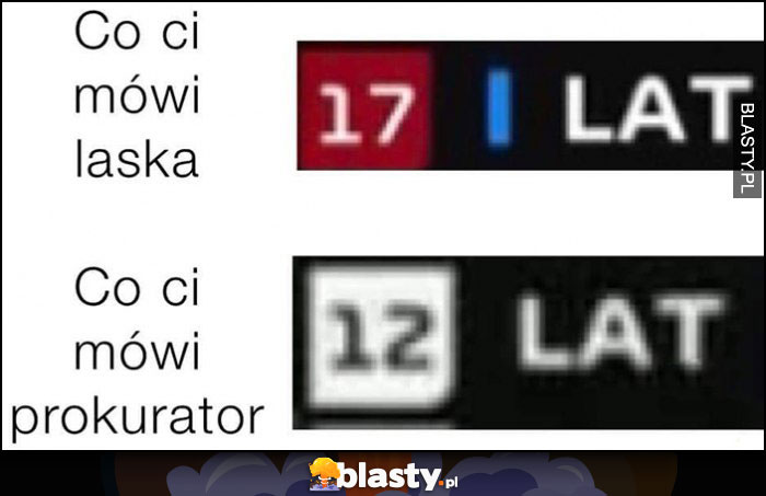 Co ci mówi laska 17 lat vs co ci mówi prokurator 12 lat