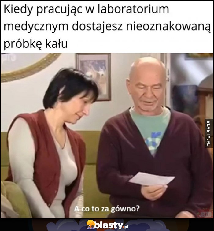 Kiedy pracując w laboratorium medycznym dostajesz nieoznakowaną próbkę kału: a co to za gówno?