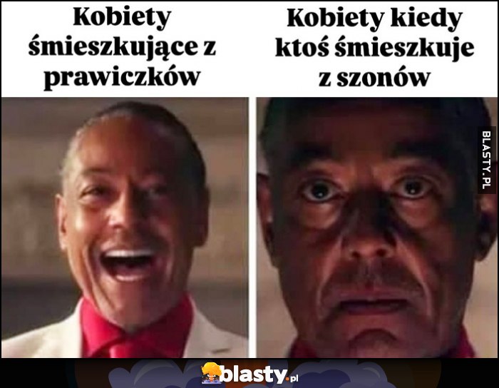 Kobiety śmieszkujące z prawiczków vs kobiety kiedy ktoś śmieszkuje z szonów reakcja porównanie