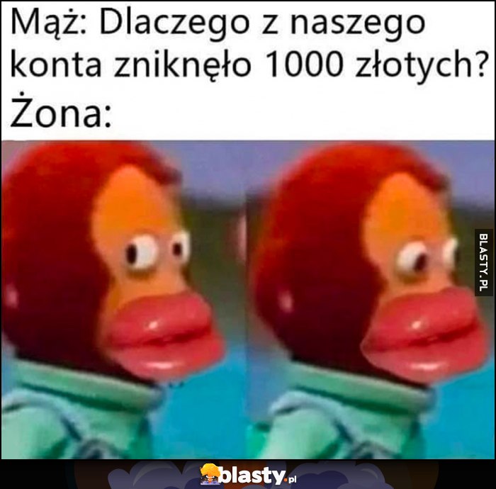 Mąż: dlaczego z naszego konta zniknęło 1000 złotych? Żona zrobiła sobie usta