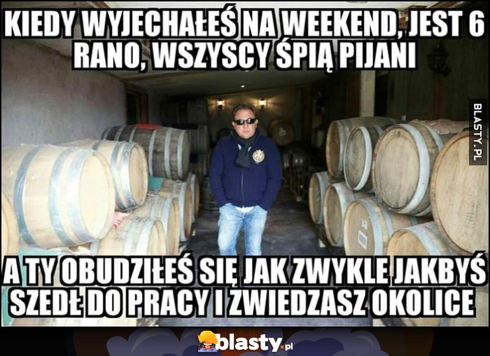 Makłowicz Kiedy wyjechałeś na weekend, jest 6 rano, wszyscyśpią, a ty obudziłeś się jak zwykle jakbyś szedł do pracy i zwiedzasz okolice