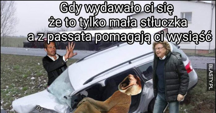 Gdy Wydawało Ci Się, że To Tylko Mała Stłuczka A Z Passata Pomagają Ci ...