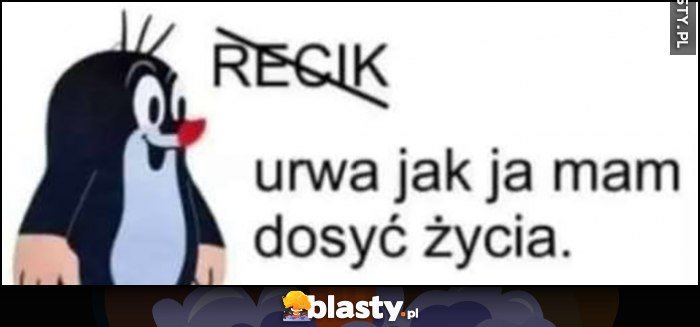 Rebus Krecik urna jak ja mam dosyć życia memy, gify i śmieszne obrazki ...