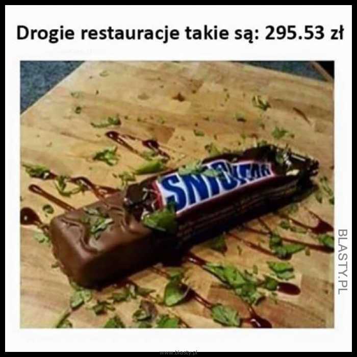 Drogie restauracje takie są