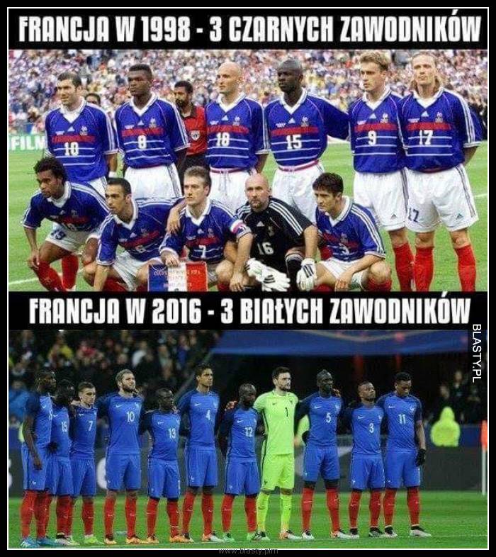 Francja 1998 vs 2016