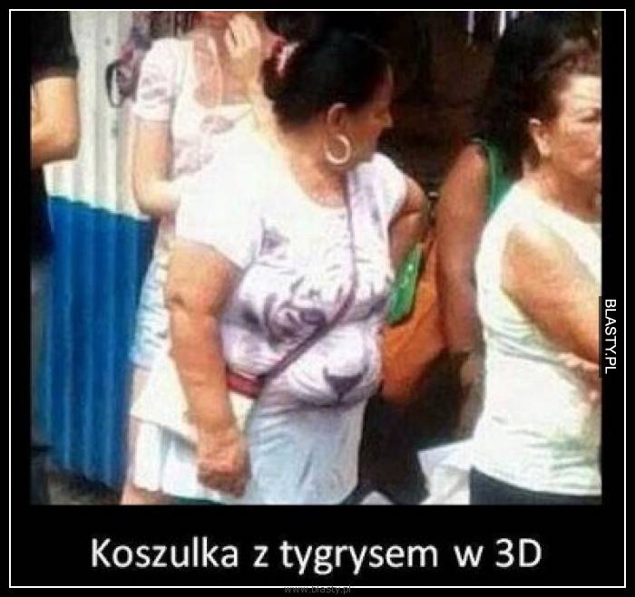 Koszulka z tygrysem 3d