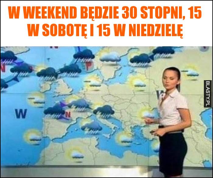 W weekend będzie 30 stopni, 15 w sobotę i 15 w niedzielę