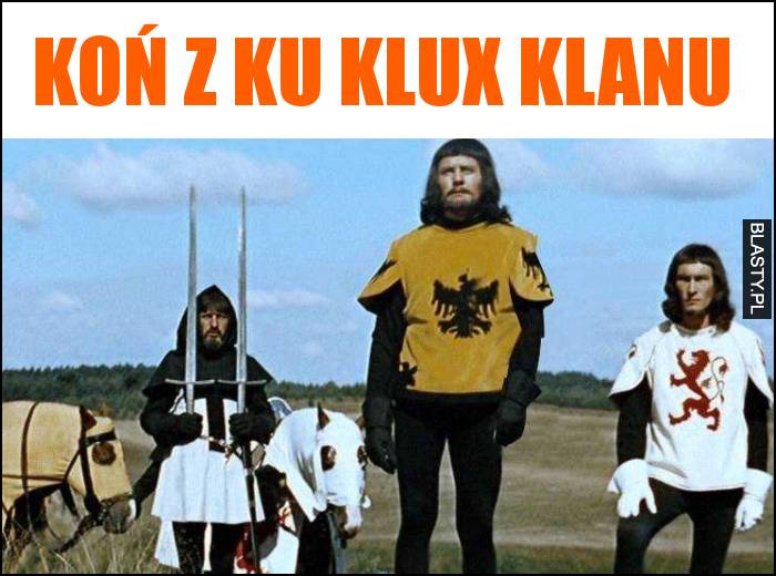 koń z ku klux klanu