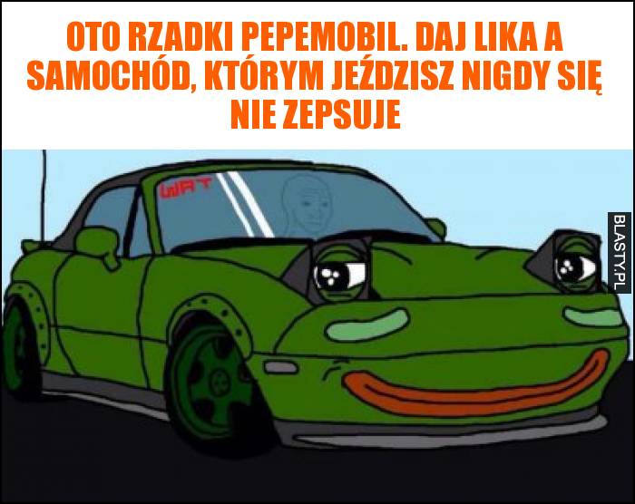 Oto rzadki Pepemobil. Daj lika a samochód, którym jeździsz nigdy się nie zepsuje