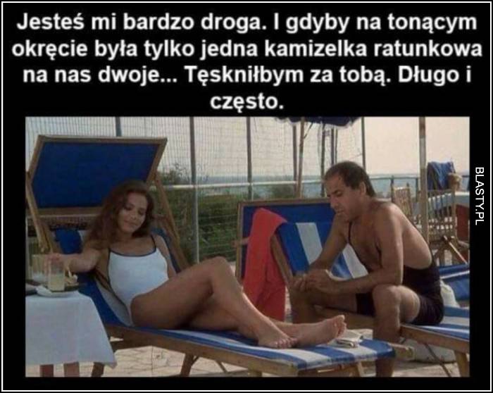 Będę za tobą tęsknić