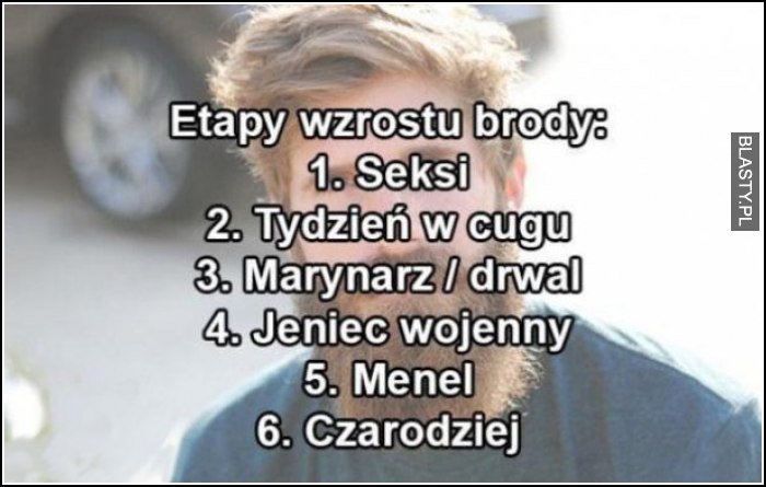 Etapy wzrostu brody