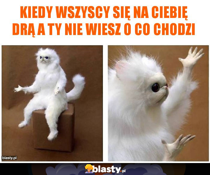 Kiedy wszyscy się na ciebię drą a Ty nie wiesz o co chodzi