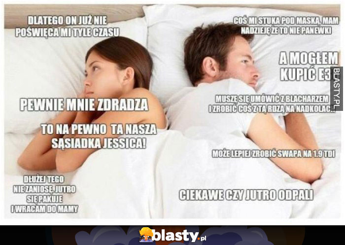 o czym mysla kobiety a o czym mezczyzni