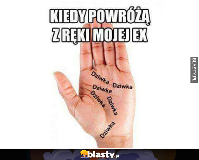 Wyróżnienie z ręki dla mojej ex