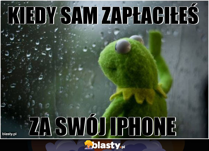 Kiedy sam zapłaciłeś