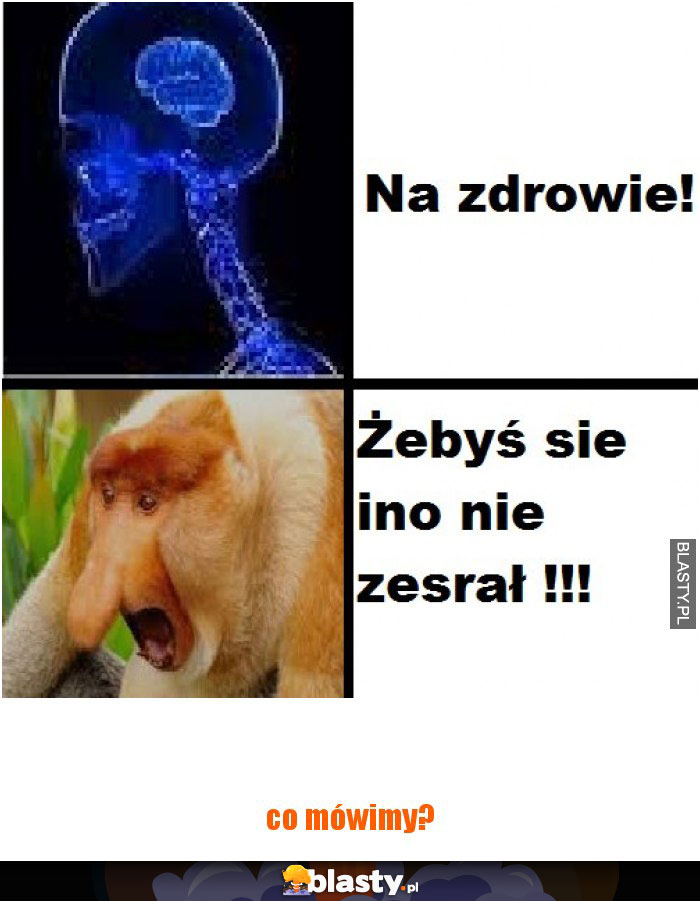 Kiedy ktoś kichnie ...