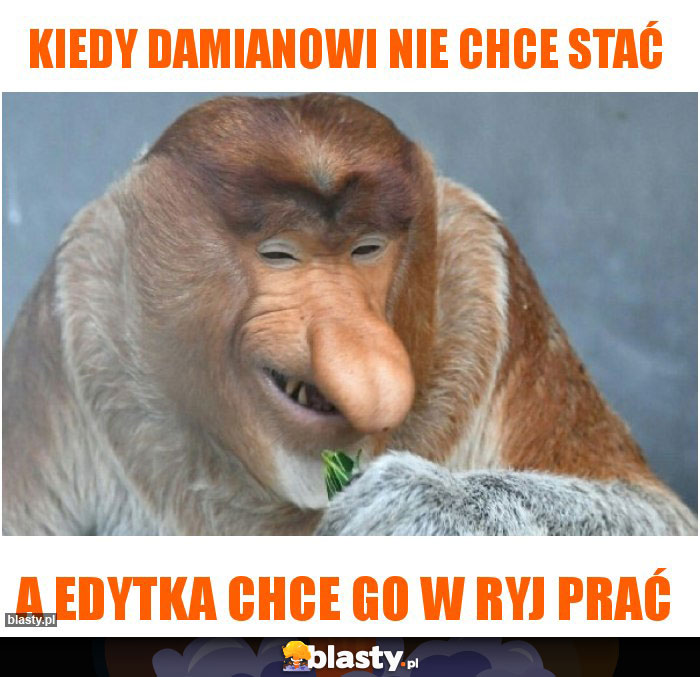 Kiedy Damianowi nie chce stać