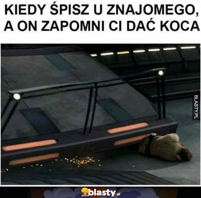 Kiedy śpisz u znajomego..