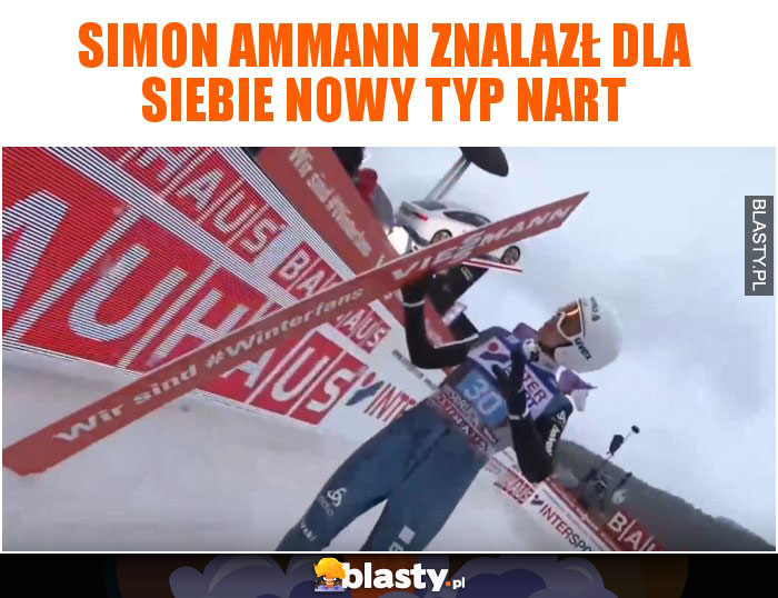 Simon Ammann znalazł dla siebie nowy typ nart