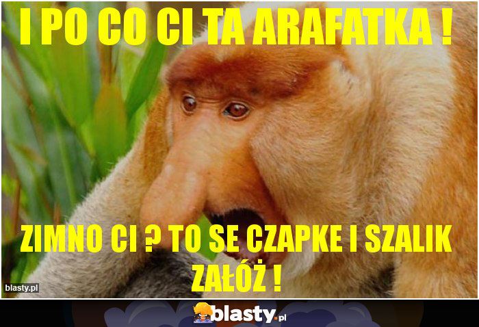 I po co Ci ta arafatka !