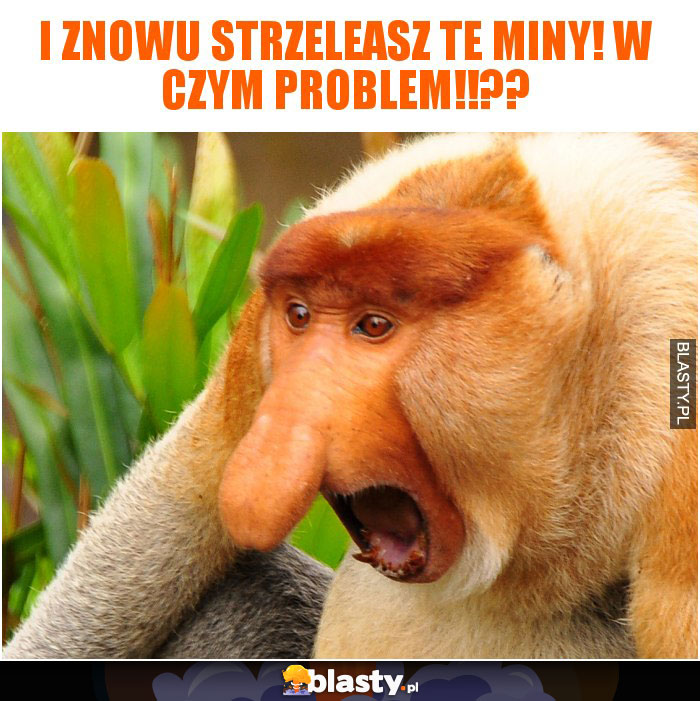 i znowu strzeleasz te miny! w czym problem!!??