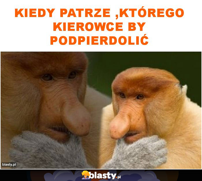 kiedy patrze ,którego kierowce by podpierdolić