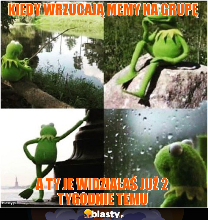 Kiedy wrzucają memy na grupę