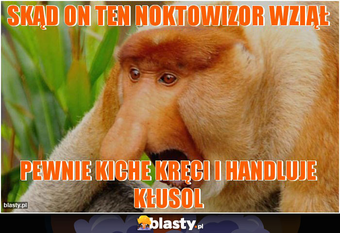 Skąd on ten noktowizor wziął