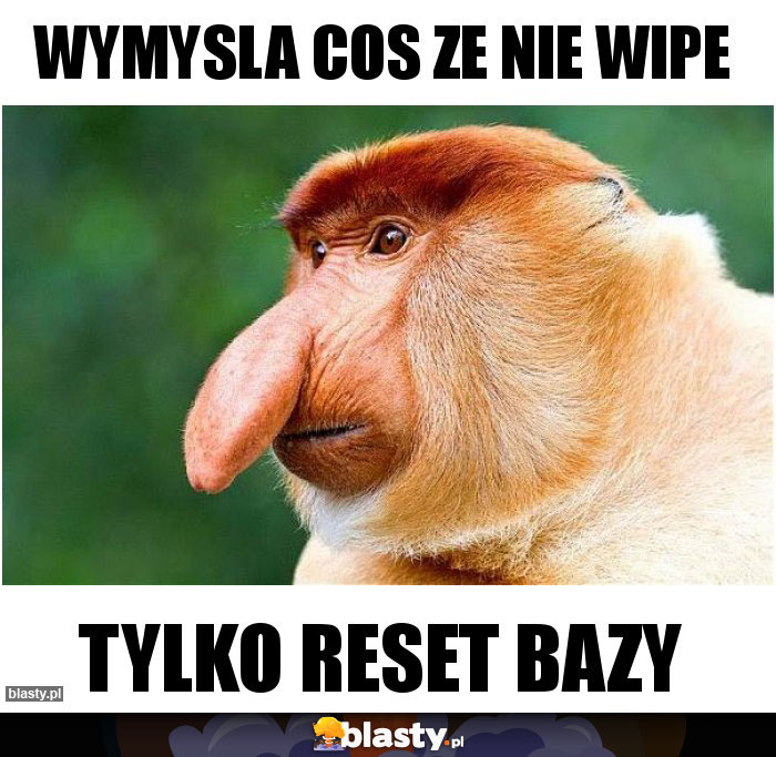 wymysla cos ze nie wipe