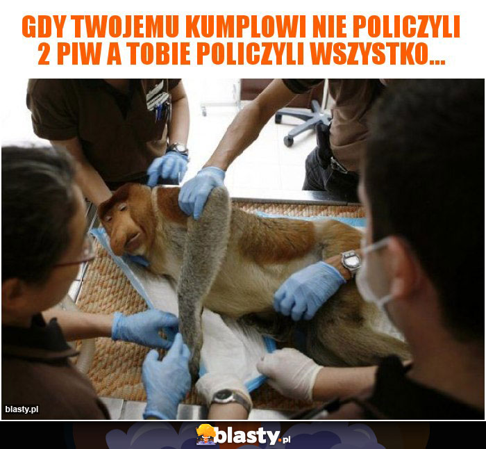 Gdy Twojemu kumplowi nie policzyli 2 piw a Tobie policzyli wszystko...