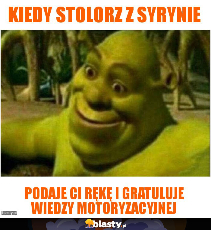 Kiedy stolorz z syrynie