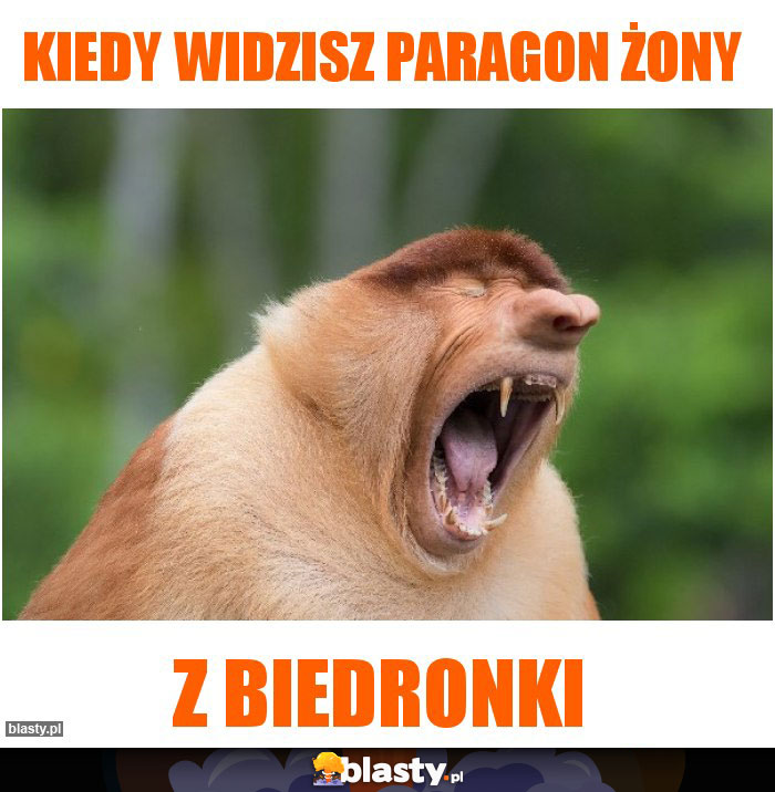 Kiedy widzisz paragon żony