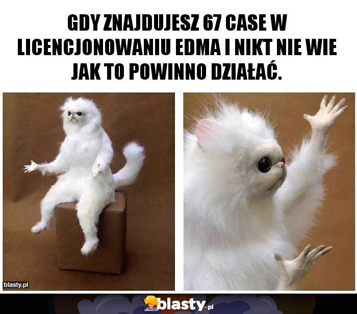 Gdy znajdujesz 67 case w licencjonowaniu EDMa i nikt nie wie jak to powinno działać.