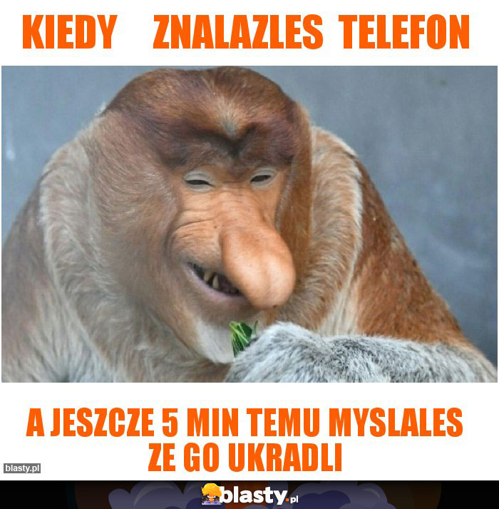 Kiedy     znalazles  telefon