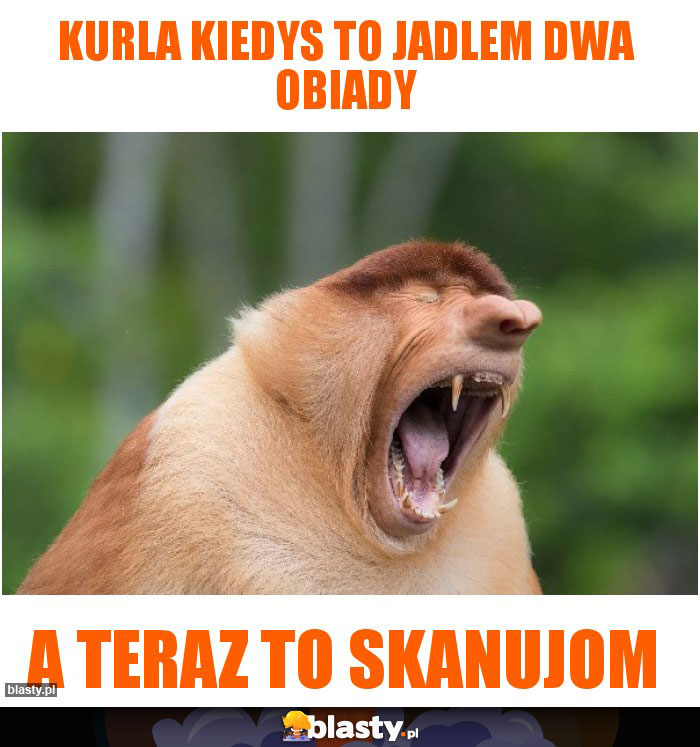 Kurla kiedys to jadlem dwa obiady