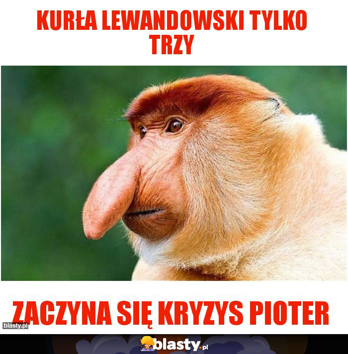 Kurła lewandowski tylko trzy