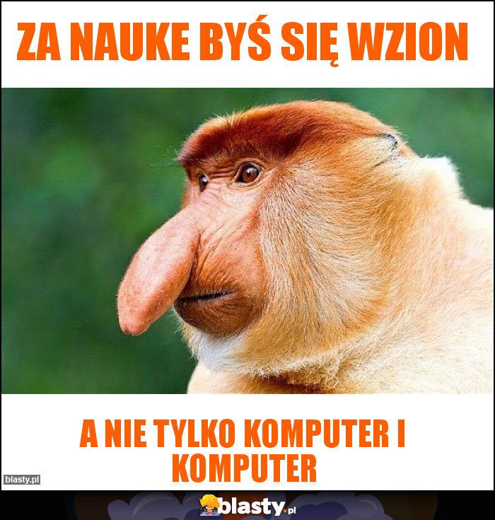 ZA NAUKE BYŚ SIĘ WZION