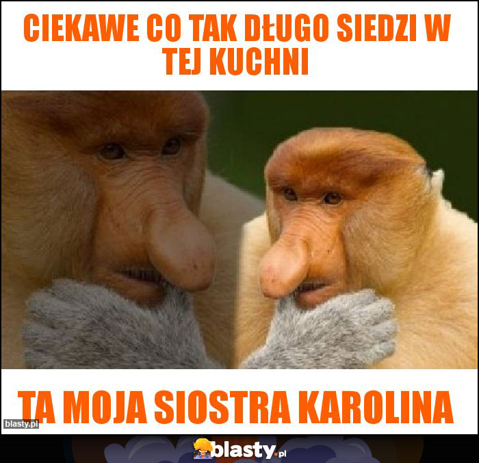 Ciekawe co tak długo siedzi w tej kuchni