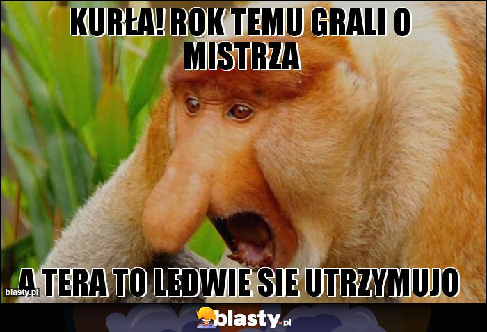kurła! rok temu grali o mistrza